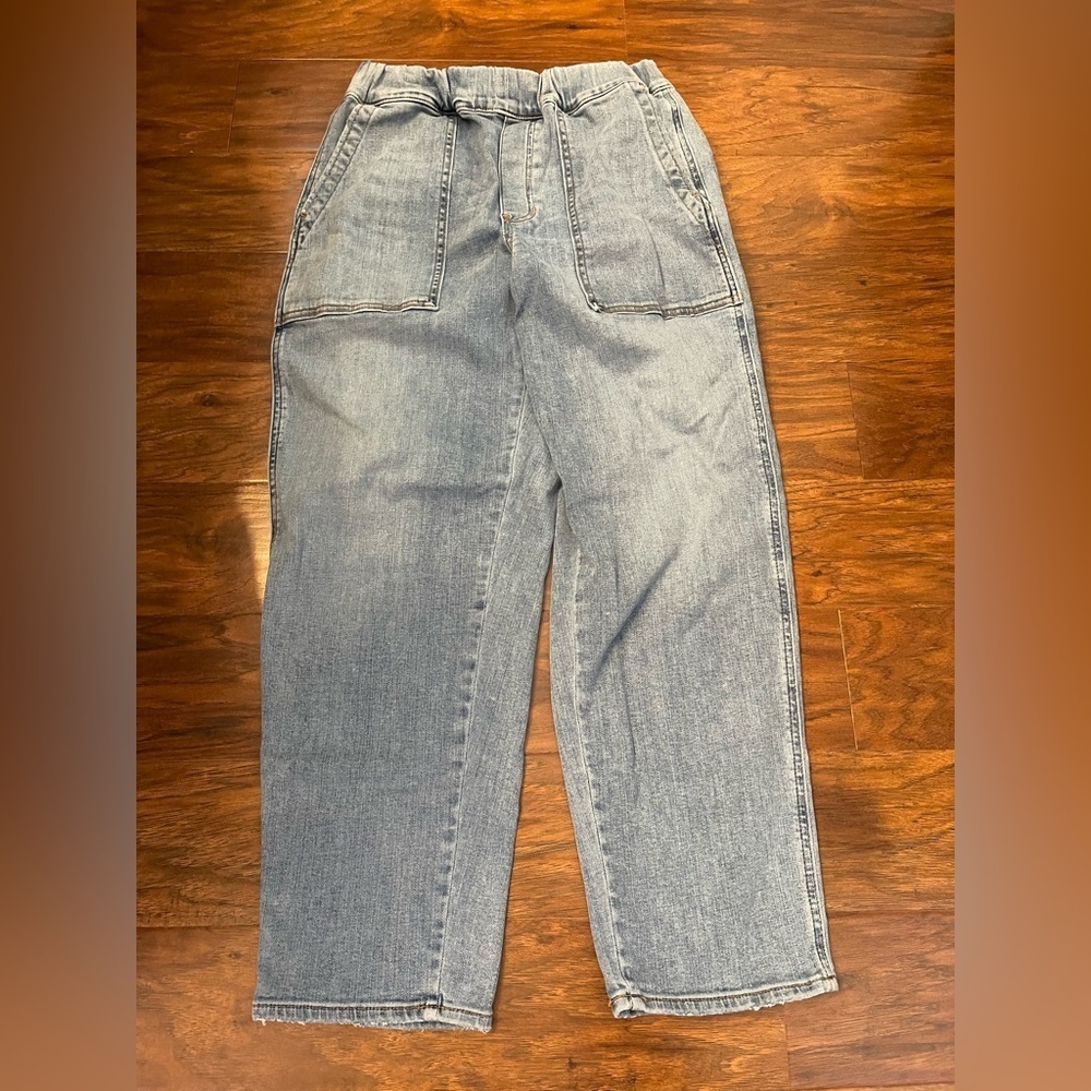 Madewell Pull On Straight Leg Jeans Size S - Picture 1 of 4